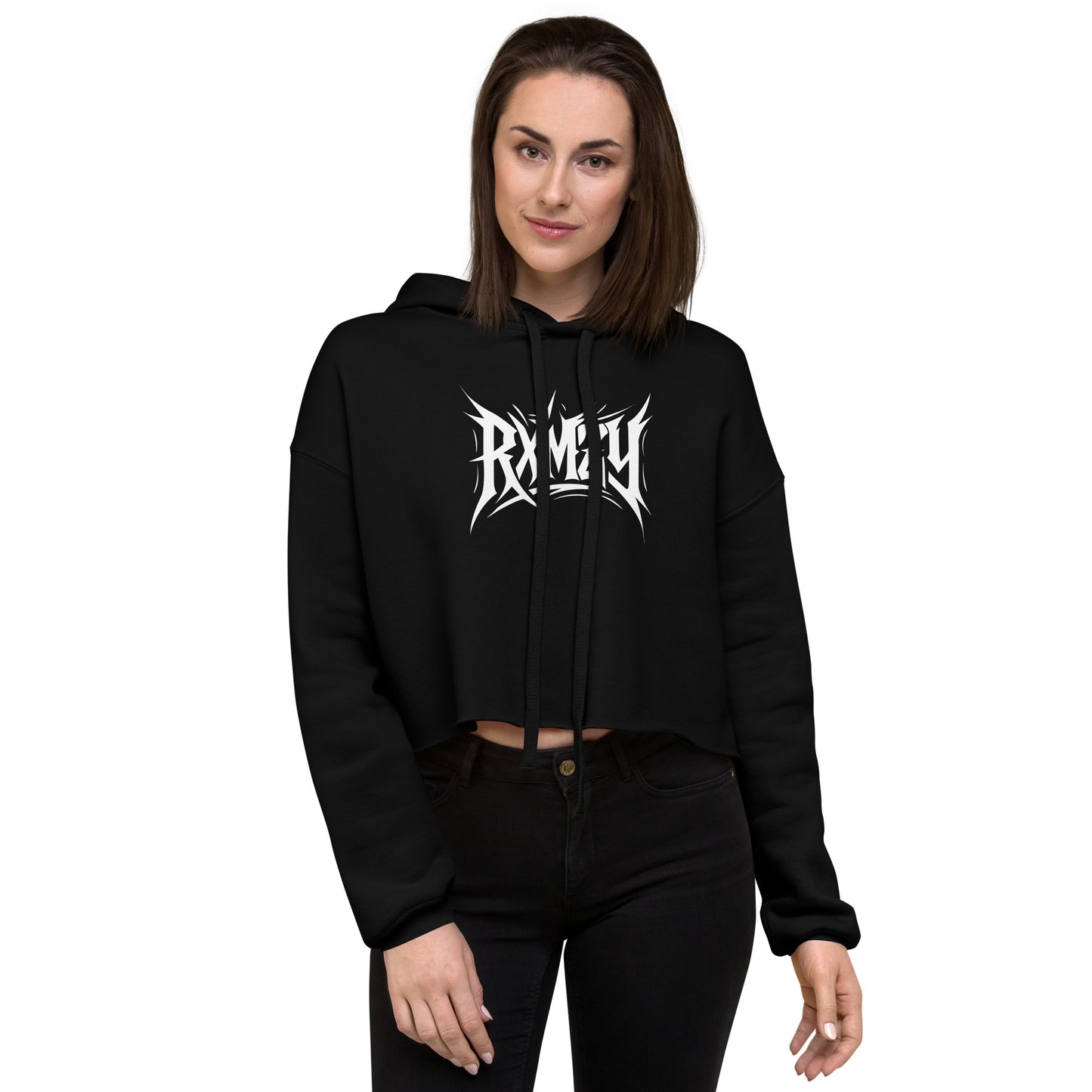 "RXMZY" Crop Hoodie